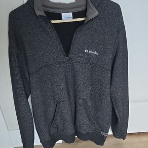 Columbia Men's Dark Gray Quarter-Zip Pullover Sweater